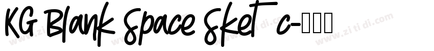 KG Blank Space Sketc字体转换